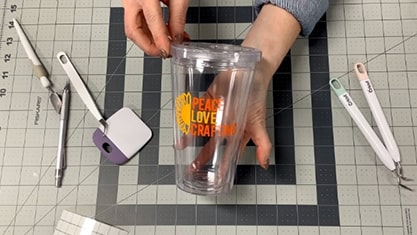 Applying Vinyl to Drinkware