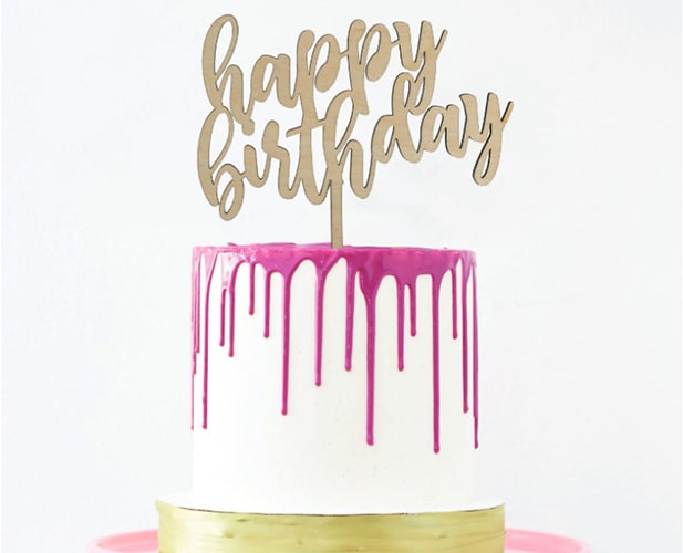 Happy Birthday Cake Topper