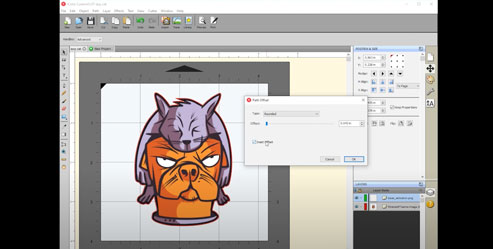 CustomCUT software user interface