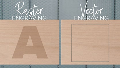 What is the difference between raster and vector engraving?