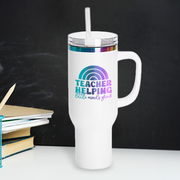 Laser project: personalized 40oz holographic tumbler