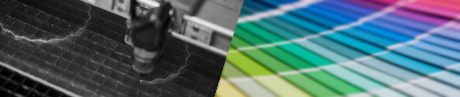 Cutting shape into plastic sheet