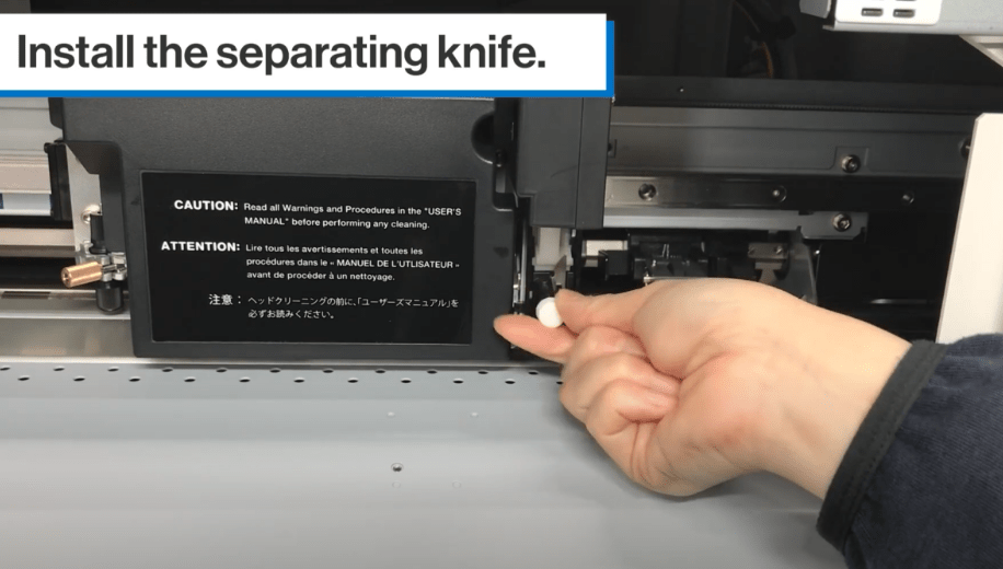 Roland BN2 Series Printer & Cutter Replacing the Separating Knife