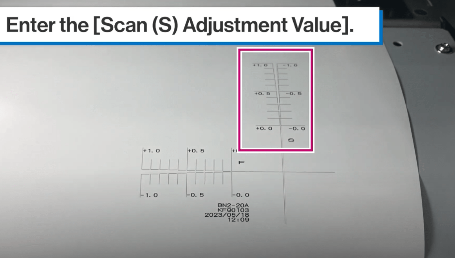 Roland BN2 Series Printer & Cutter Crop Cut Adjustment Media Not Removed