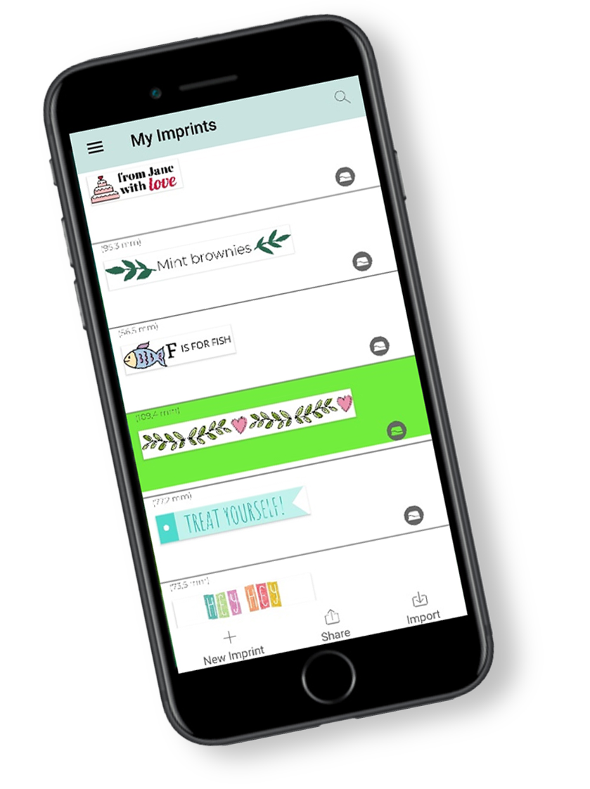 phone showing the App