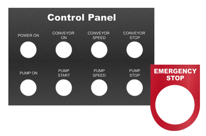 personalized control panel signs