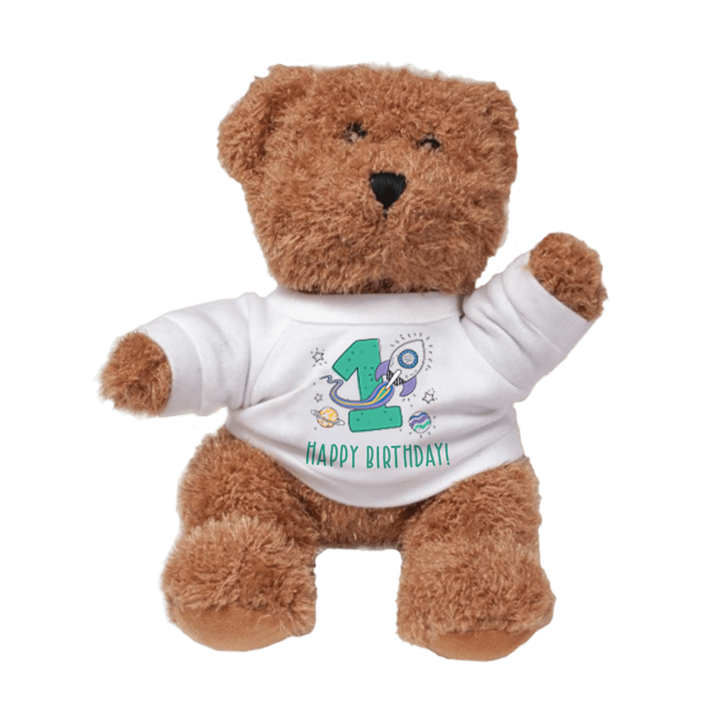 personalized bear t-shirt on an teddy bear