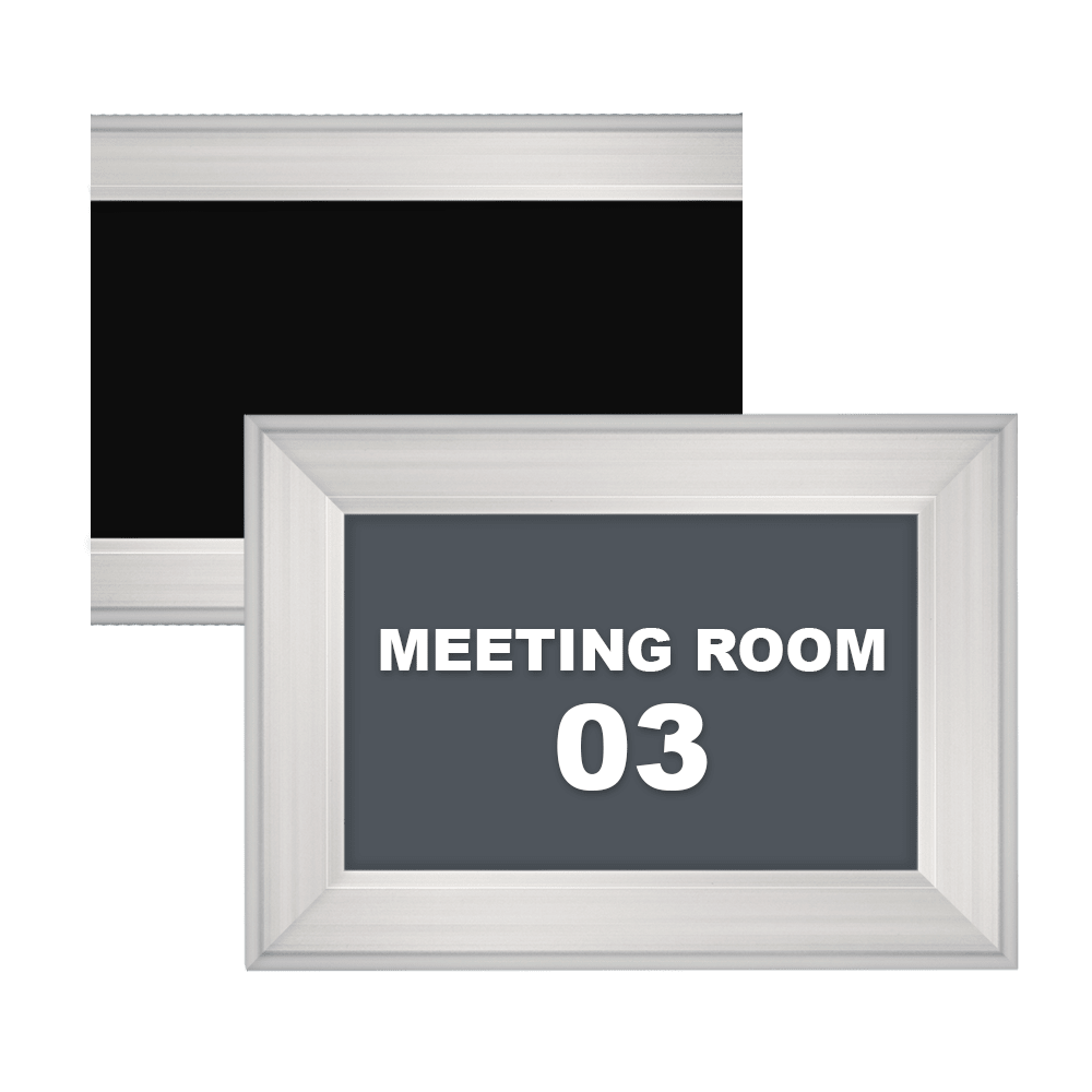 two examples of the custom deco series frames