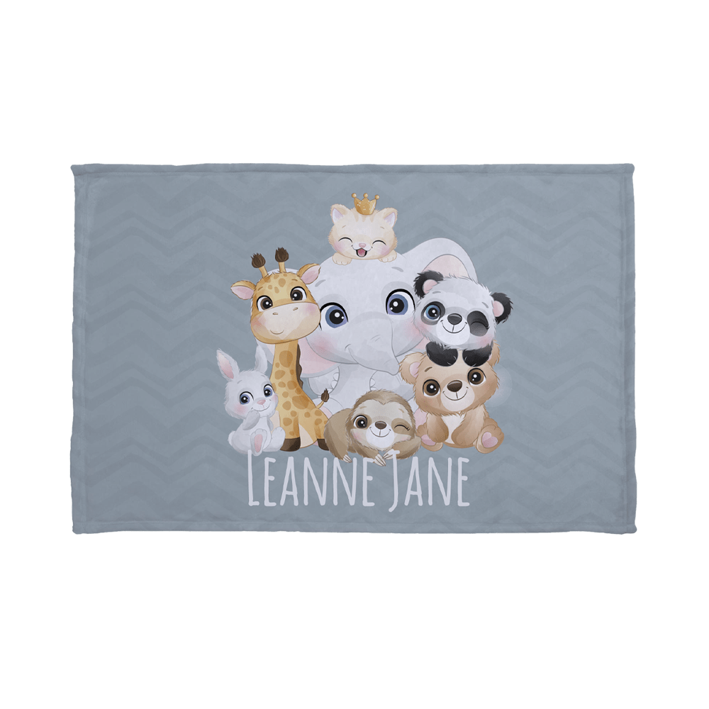 personalized micro fleeced baby blanket
